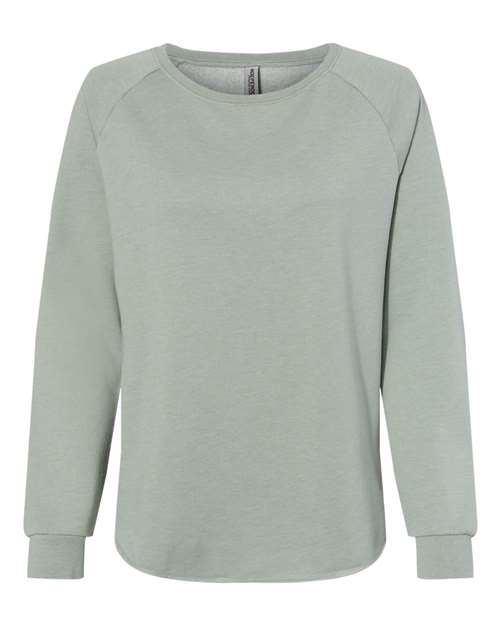 Women's California Wave Wash Crewneck Sweatshirt — Sage