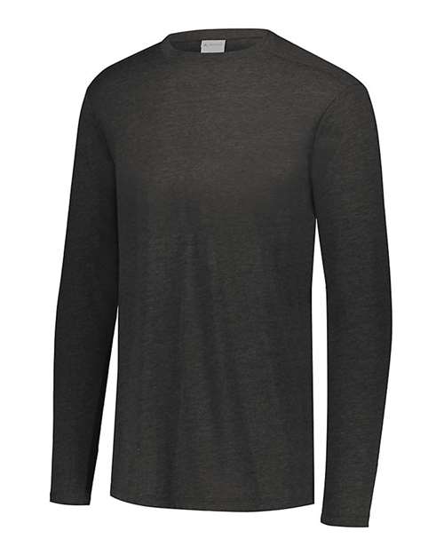Unisex Triblend Long Sleeve T-Shirt — Black Heather