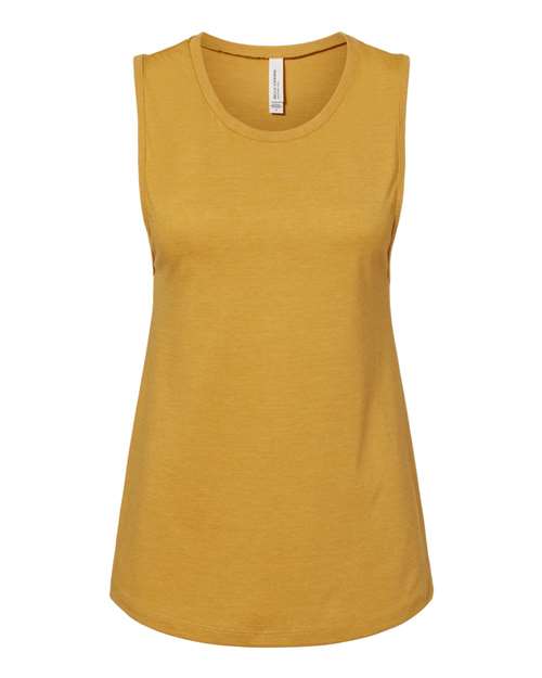 Women's Jersey Muscle Tank — Heather Mustard