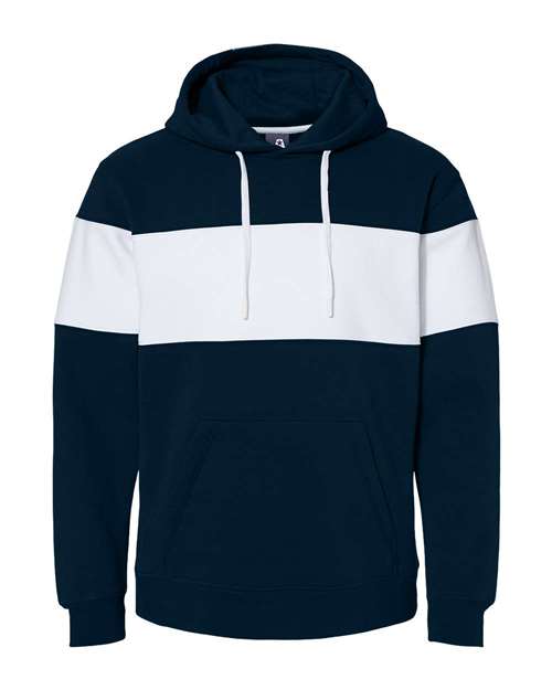 Men's Varsity Fleece Colorblocked Hooded Sweatshirt