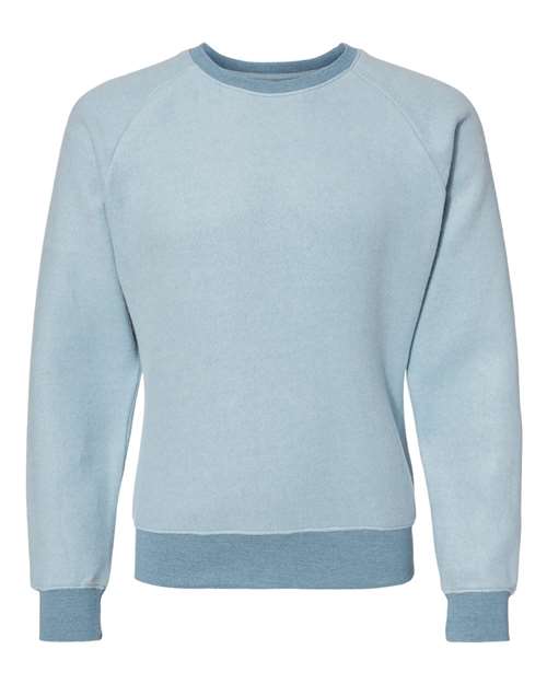 Unisex Flip Side Fleece Crewneck Sweatshirt — Chambray Heather