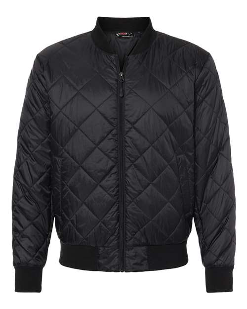 Men's HeatLast™ Quilted Packable Bomber — Black