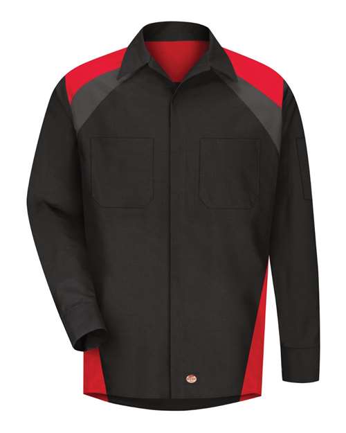 Men's Long Sleeve Tri-Color Shop Shirt