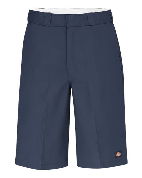 Unisex Extended Sizes Multi-Pocket Work Shorts — Dark Navy