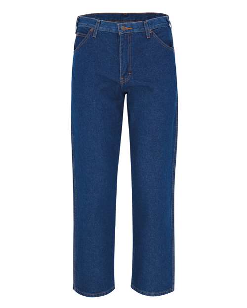 Men's Industrial Relaxed Fit Jeans — Rinsed Indigo Blue - 32I