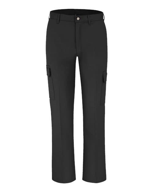 Men's Extended Sizes Industrial Cargo Pants — Black - 37 Unhemmed