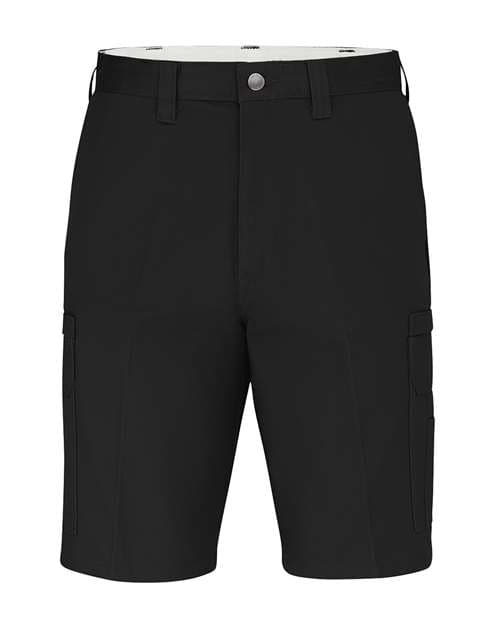 Men's 11" Industrial Cotton Cargo Shorts — Black