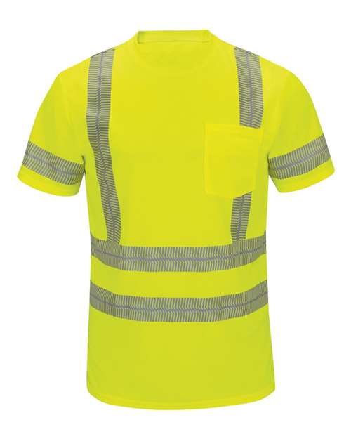 Men's Tall High Visibility Short Sleeve T-Shirt — Fluorescent Yellow