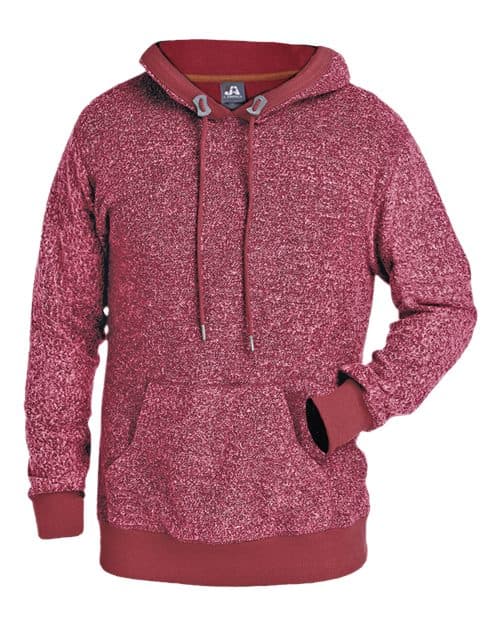Men's Aspen Fleece Hooded Sweatshirt — Burgundy Speck