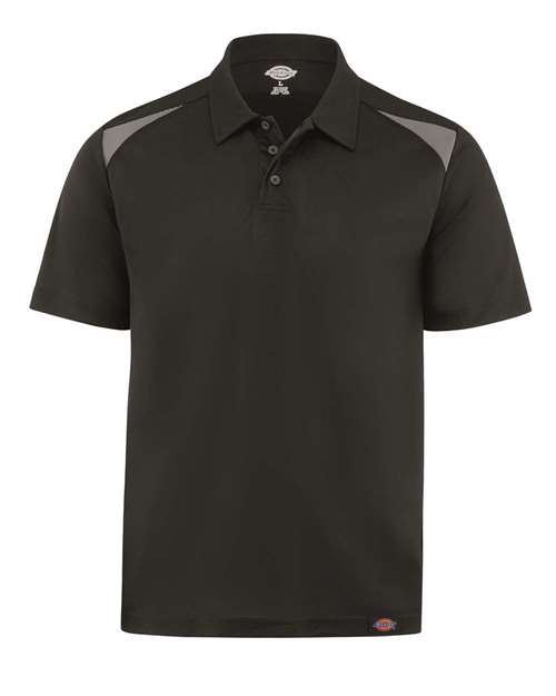 Unisex Team Performance Short Sleeve Work Shirt — Black/ Smoke