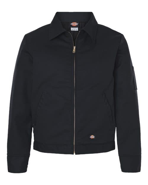 Unisex Tall Insulated Industrial Eisenhower Jacket - Tall Sizes — Black