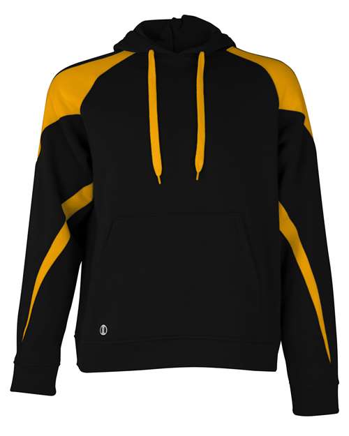 Unisex Athletic Fleece Prospect Hooded Sweatshirt — Black/ Light Gold