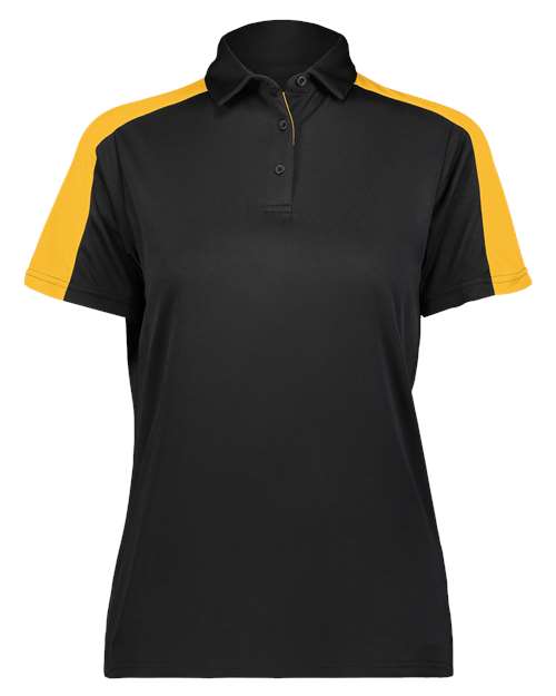 Women's Two-Tone Vital Polo — Black/ Gold