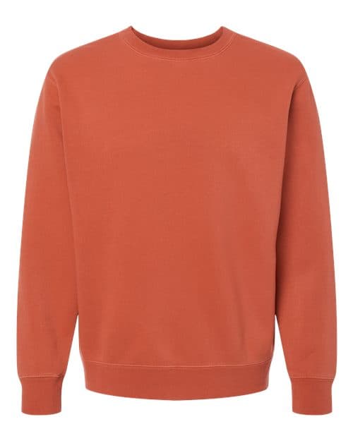 Unisex Midweight Pigment-Dyed Crewneck Sweatshirt — Pigment Amber