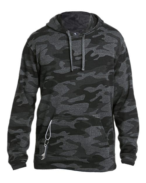 Men's Tailgate Hooded Sweatshirt — Black Camo Heather