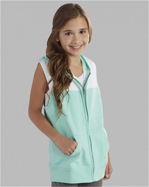 Youth Sleeveless Hooded Sweatshirt