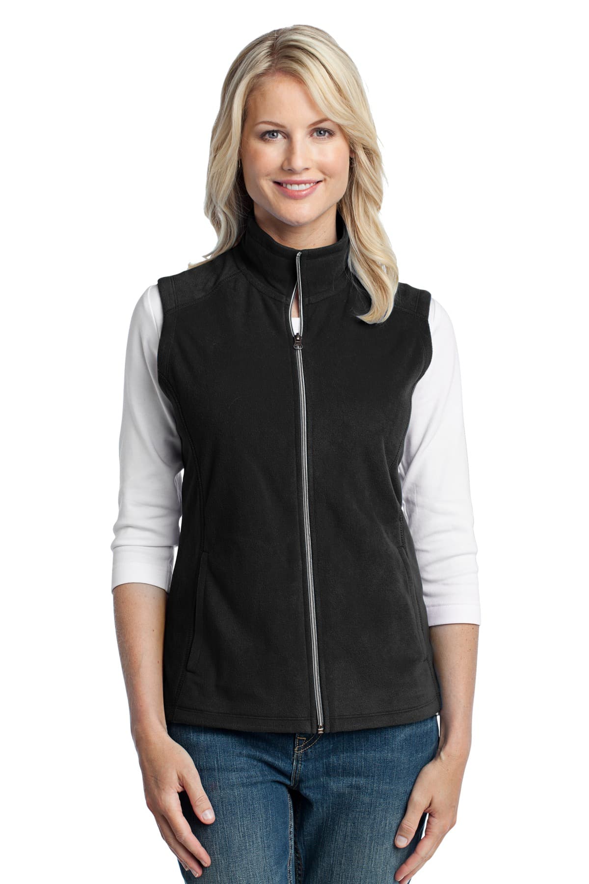 Port Authority ® Women's Microfleece Vest — Black