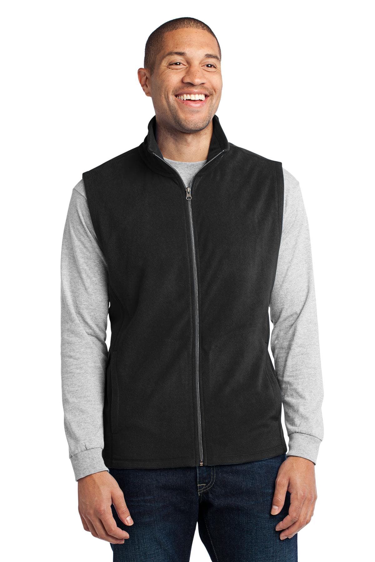 Port Authority ® Microfleece Vest — Black