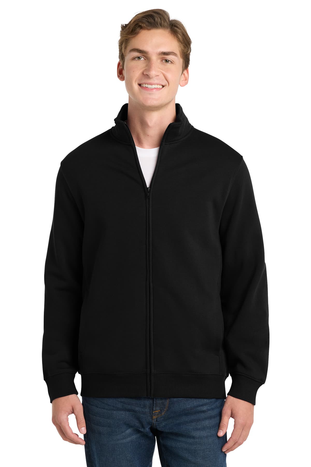 Sport-Tek ® Full-Zip Sweatshirt — Black