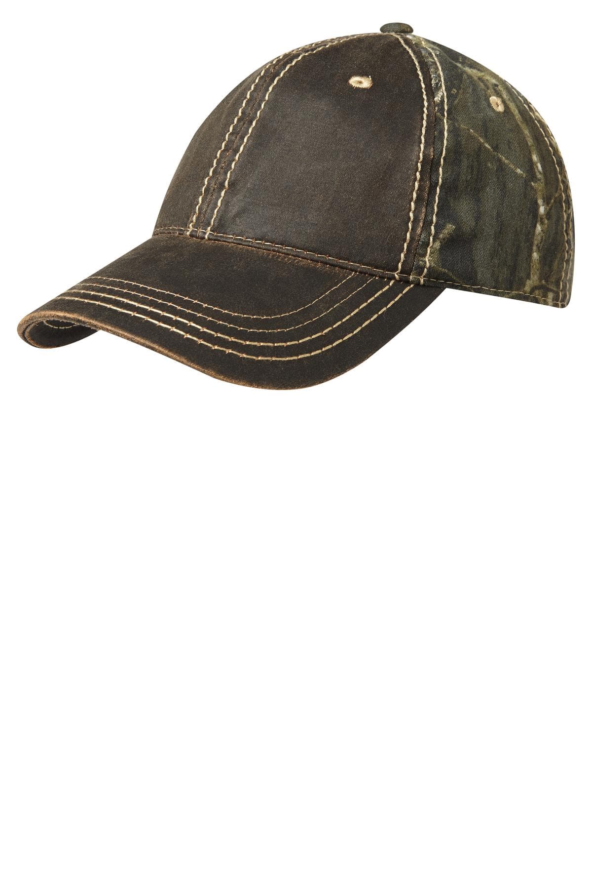 Port Authority ® Pigment Print Camouflage Cap — Mossy Oak New Break-Up