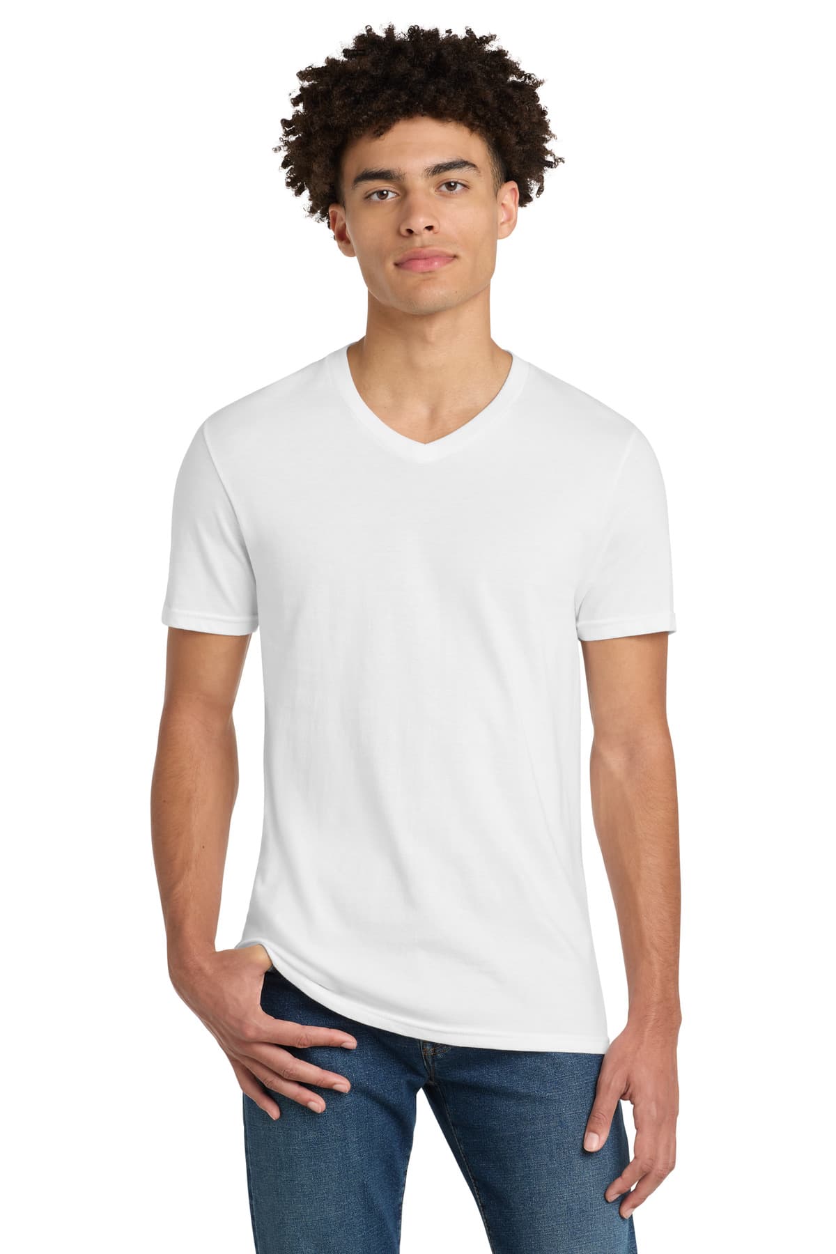 District ® Very Important Tee ® V-Neck — White