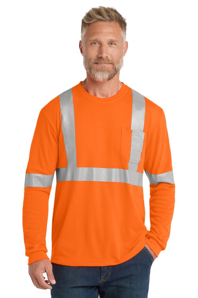 CornerStone ® ANSI 107 Class 2 Long Sleeve Safety T-Shirt