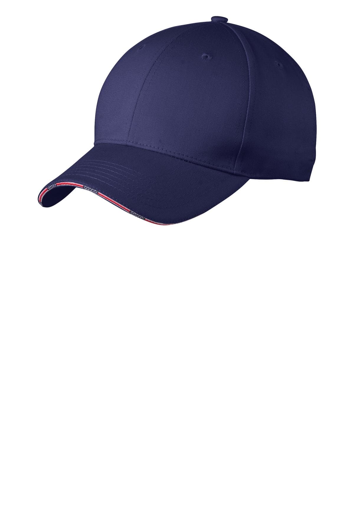 Port Authority ® Americana Flag Sandwich Cap — Blue Crush