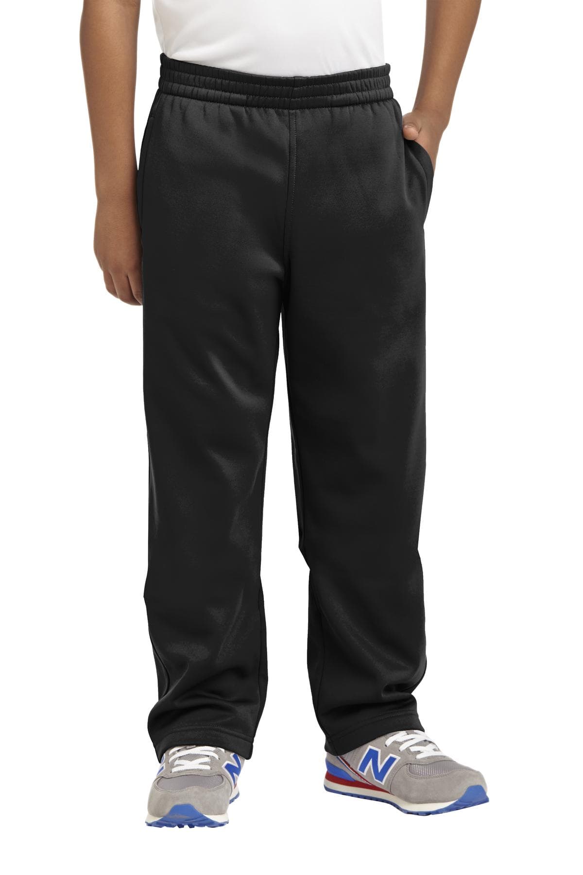 Sport-Tek ® Youth Sport-Wick ® Fleece Pant — Black