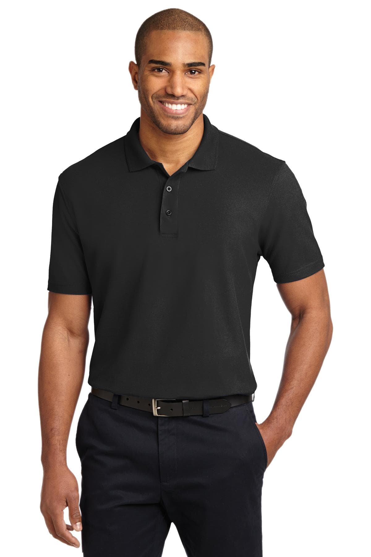 Port Authority ® Stain-Release Polo — Black