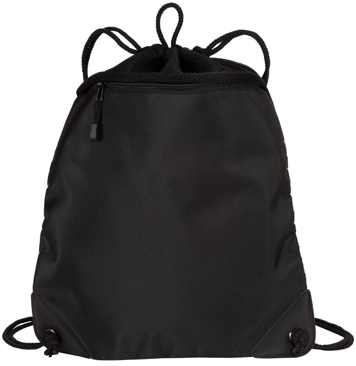 Port Authority ® - Cinch Pack with Mesh Trim — Black