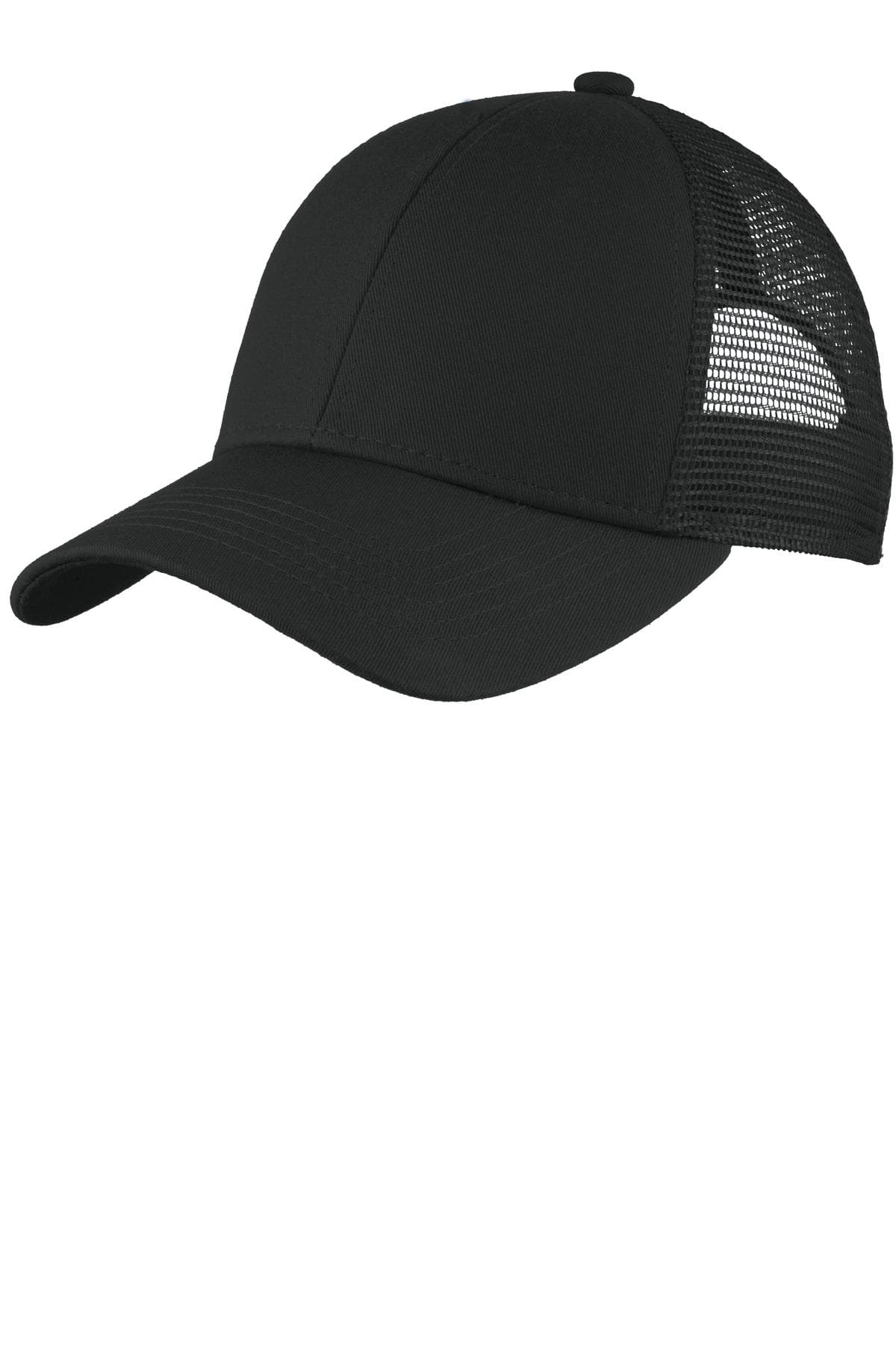 Port Authority ® Adjustable Mesh Back Cap — Black