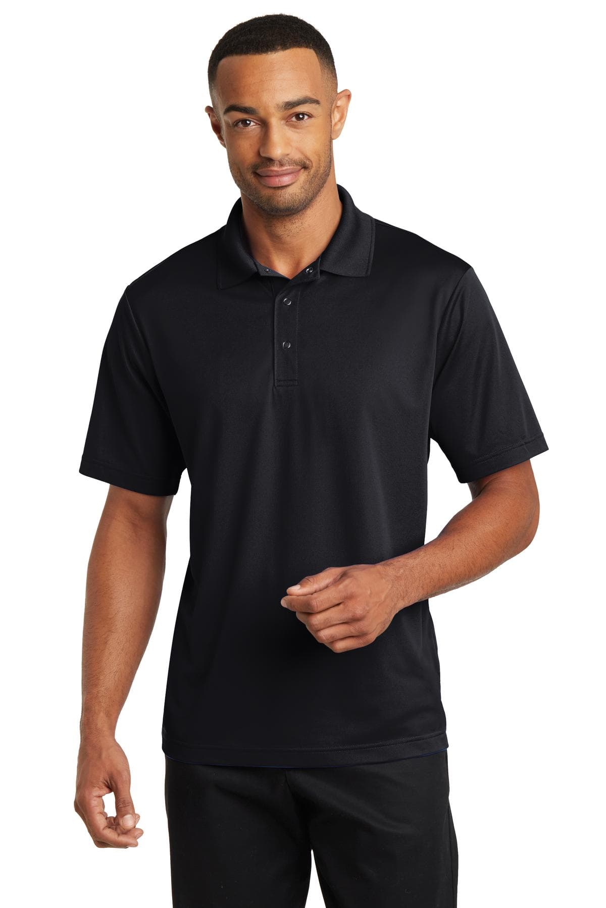 CornerStone ® Micropique Gripper Polo — Black