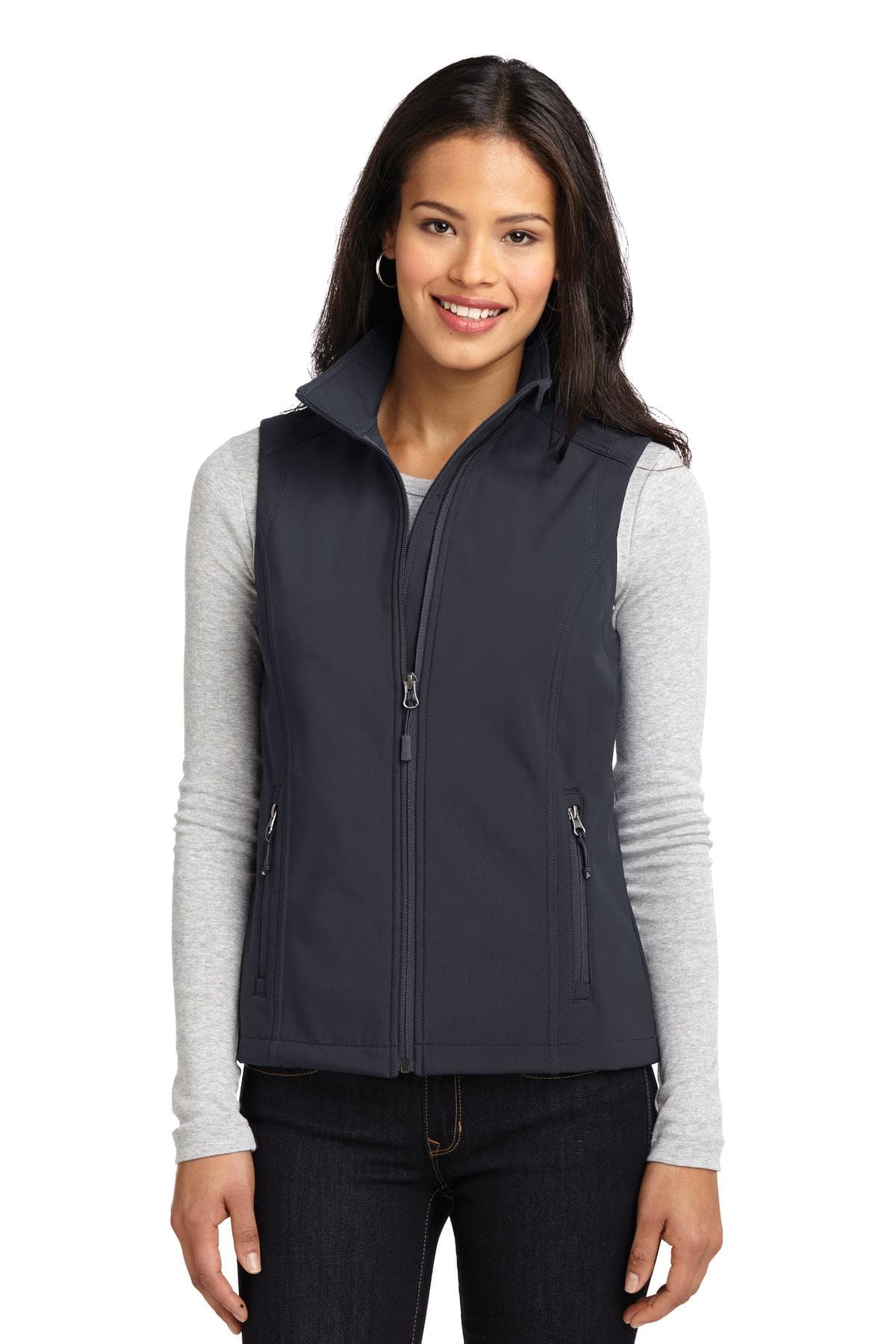 Port Authority ® Women's Core Soft Shell Vest — Battleship Grey