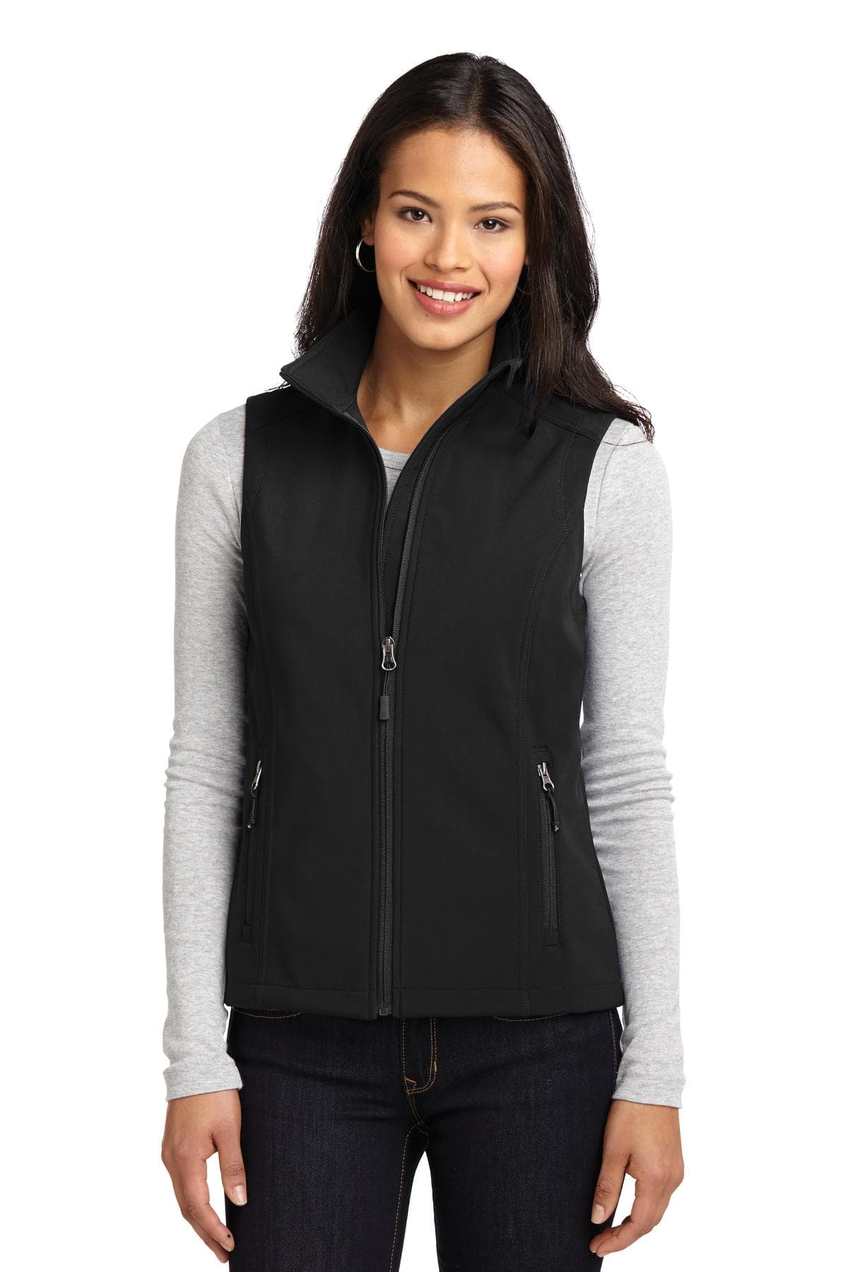 Port Authority ® Women's Core Soft Shell Vest — Black