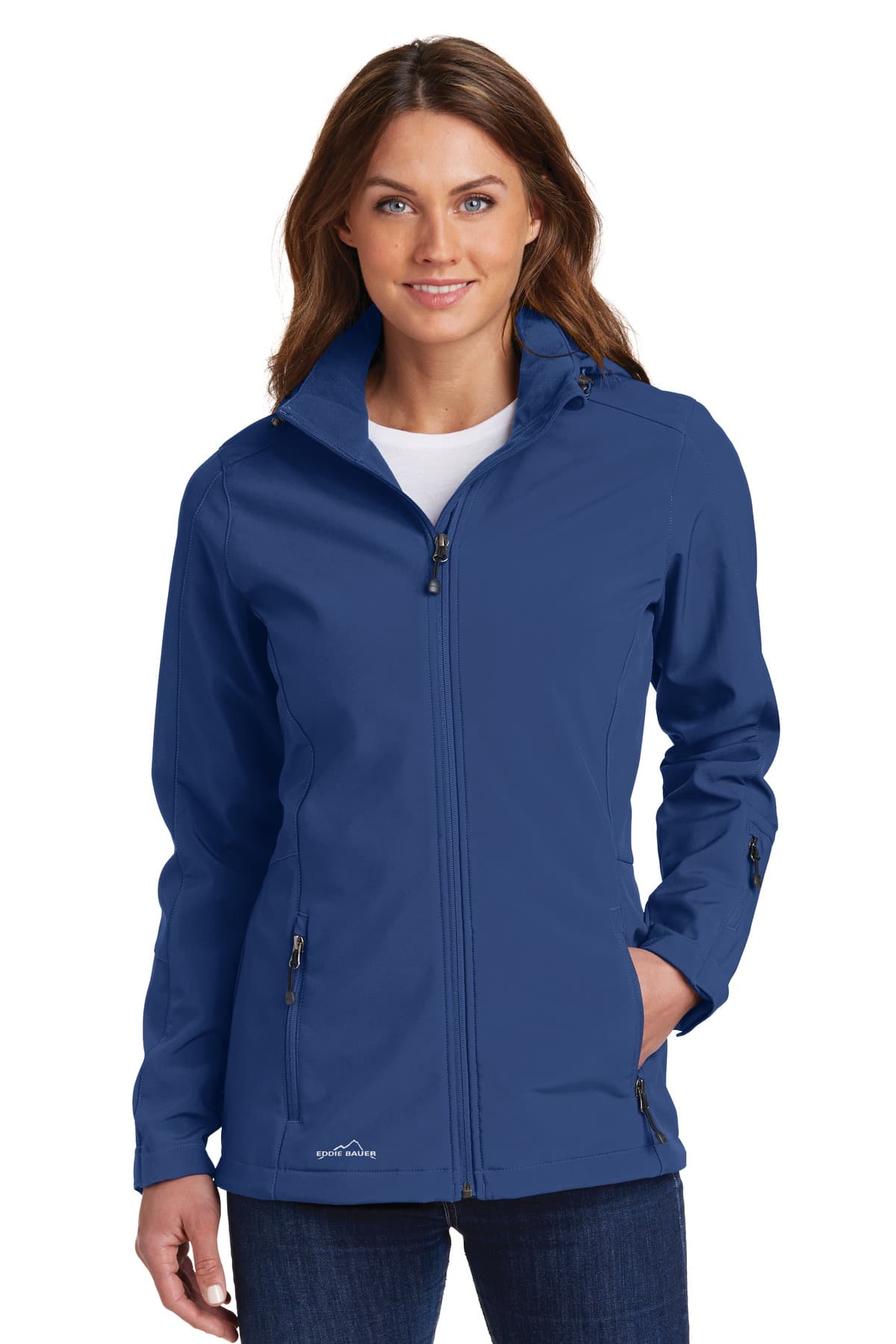 Eddie Bauer ® Women's Hooded Soft Shell Parka — Admiral Blue