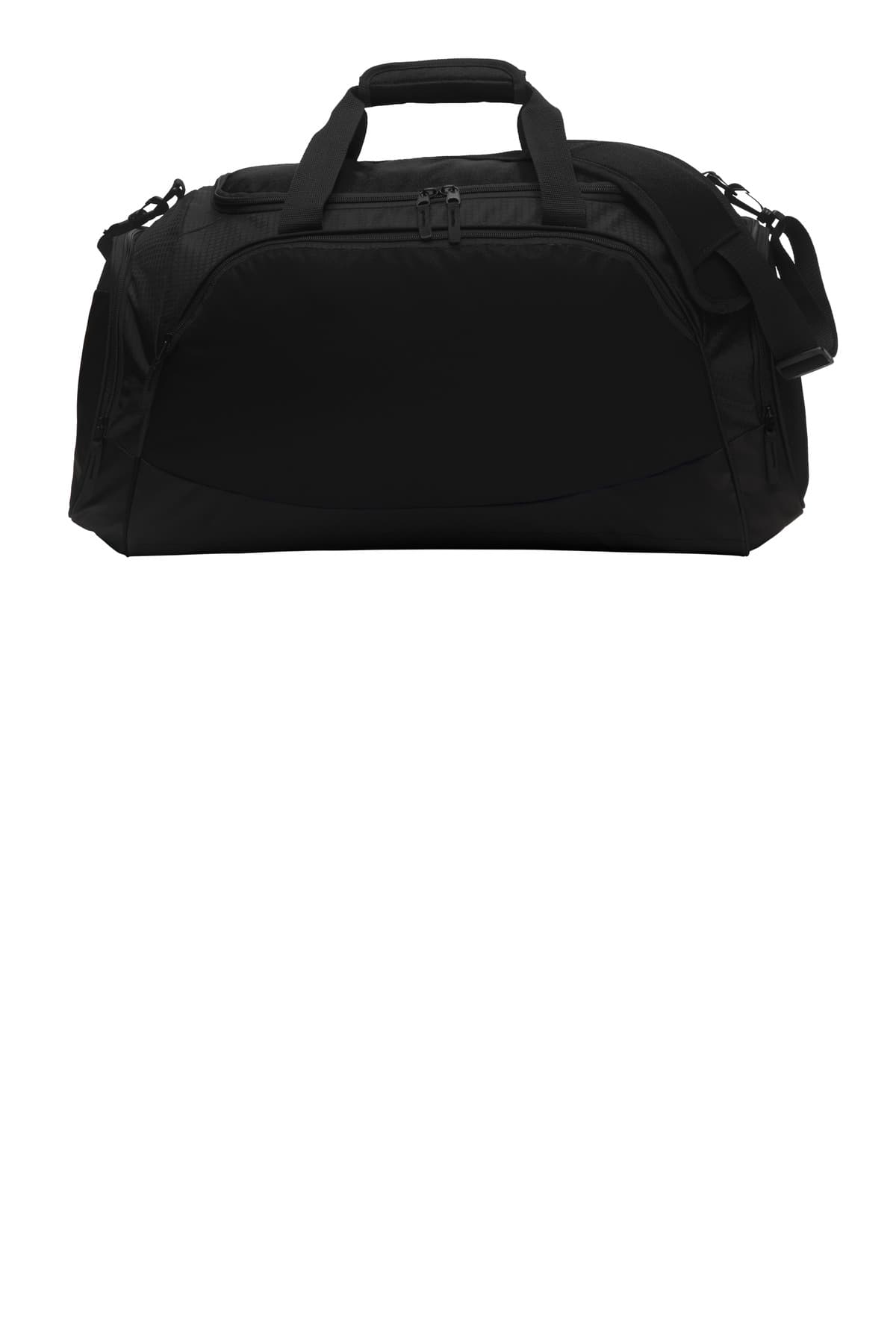 Port Authority ® Medium Active Duffel — Black/ Black