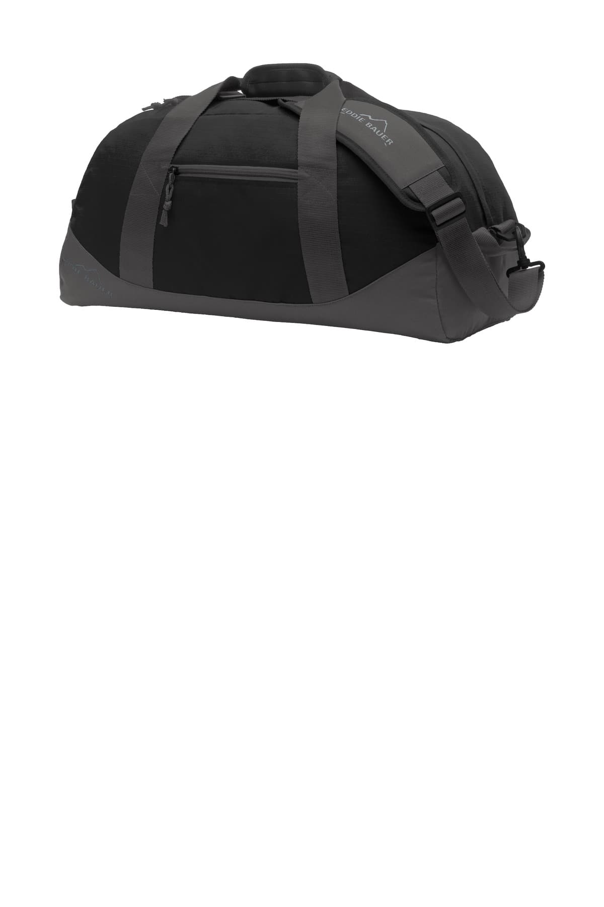 Eddie Bauer ® Medium Ripstop Duffel — Black/ Grey Steel
