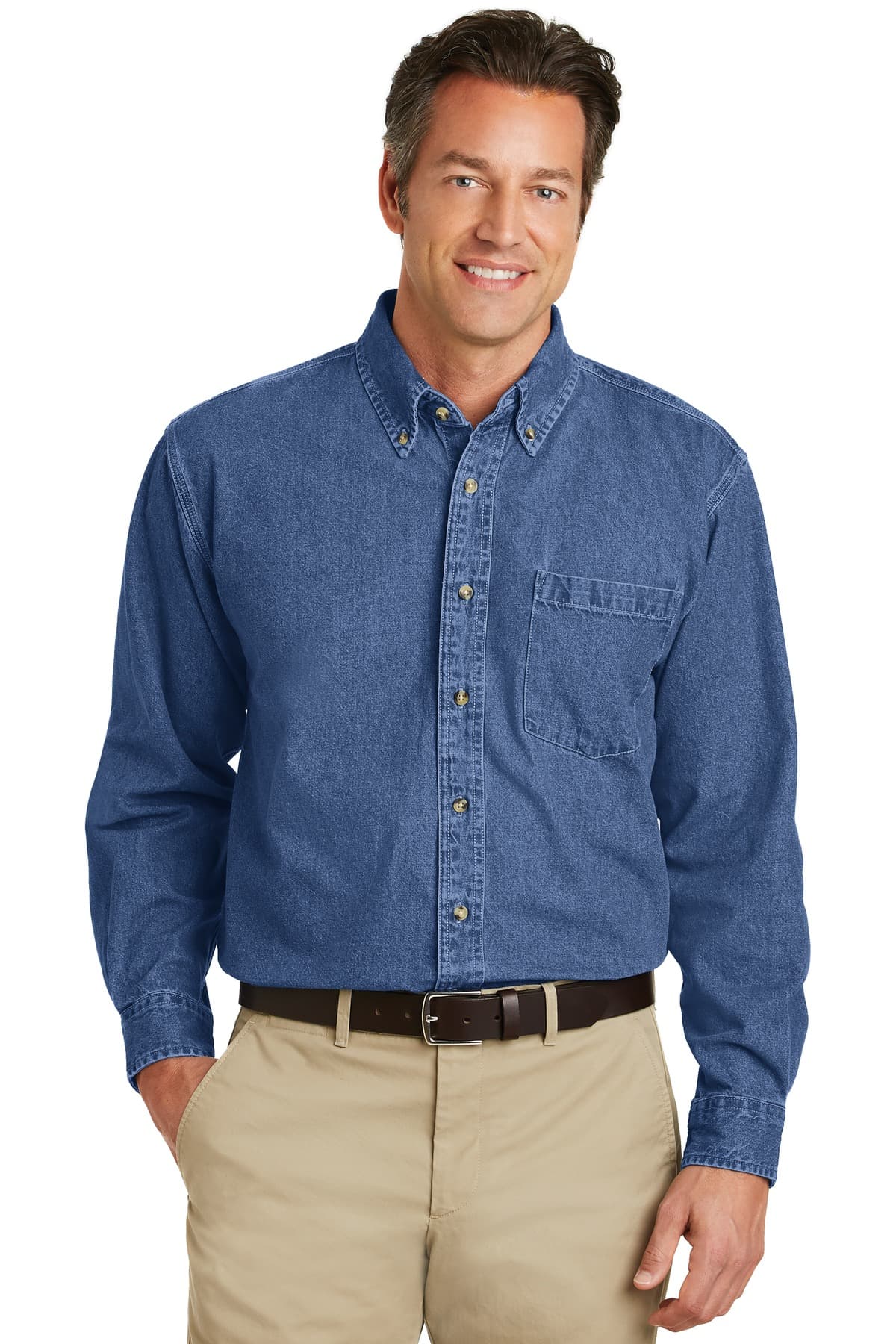 Port Authority ® Heavyweight Denim Shirt