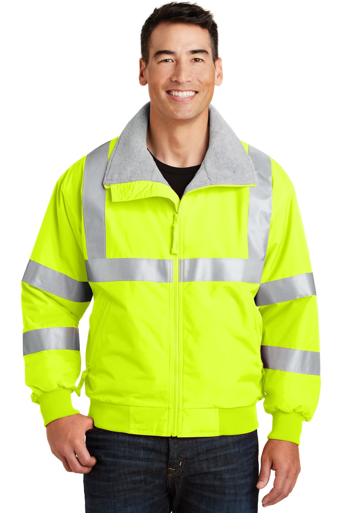 Port Authority ® Enhanced Visibility Challenger Jacket with Reflective Taping — Safety Yellow/ Reflective
