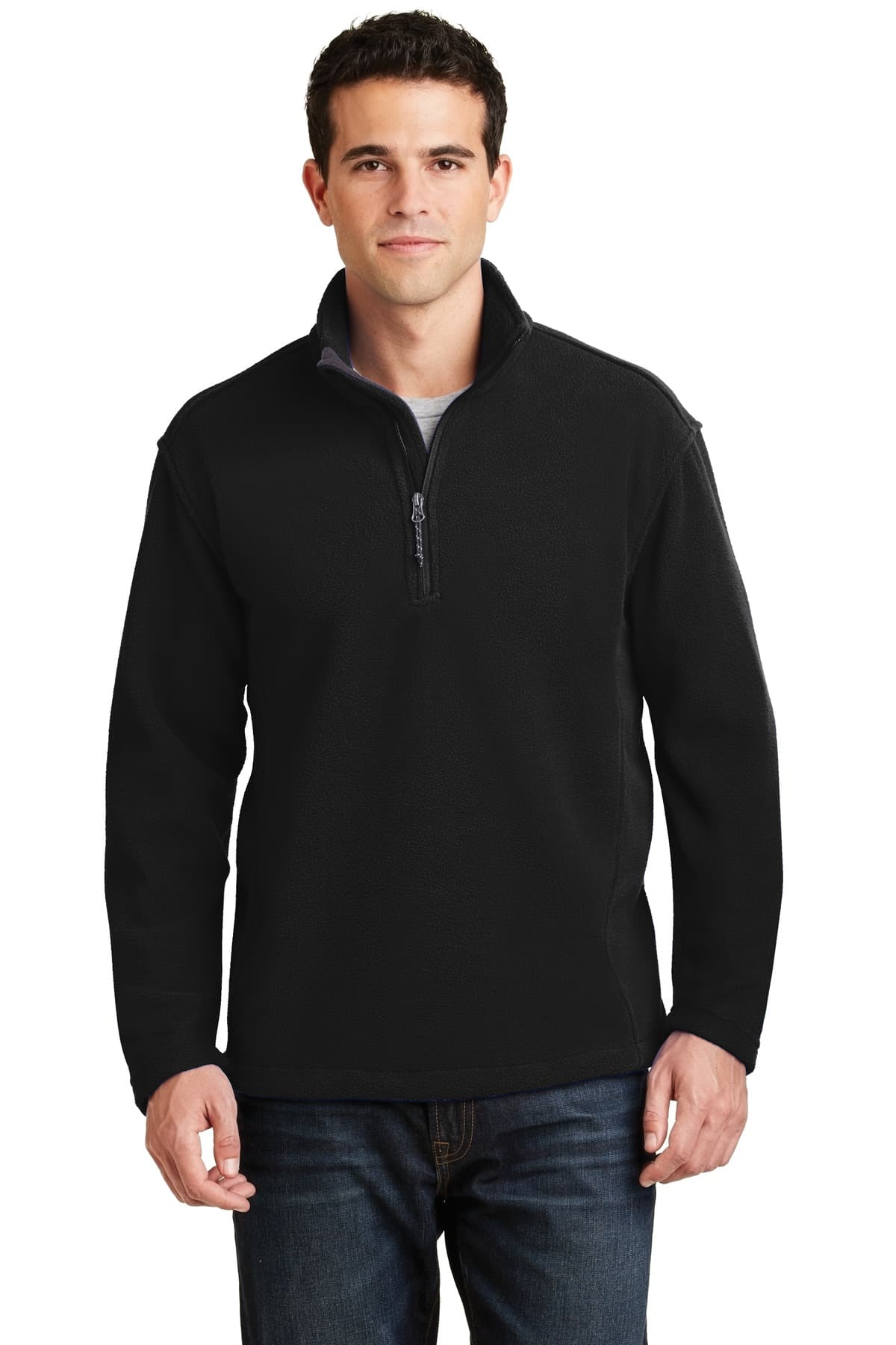 Port Authority ® Value Fleece 1/4-Zip Pullover — Black