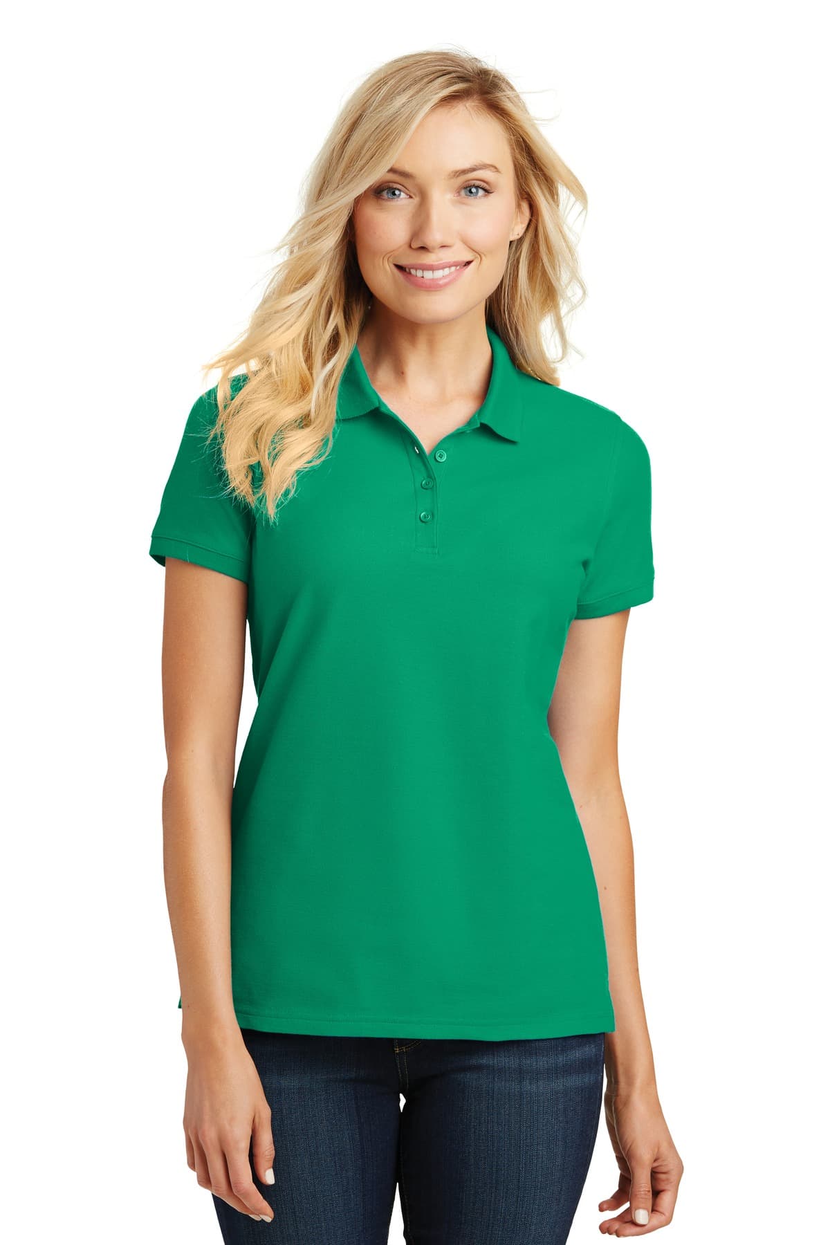 Port Authority ® Women's Core Classic Pique Polo — Bright Kelly Green