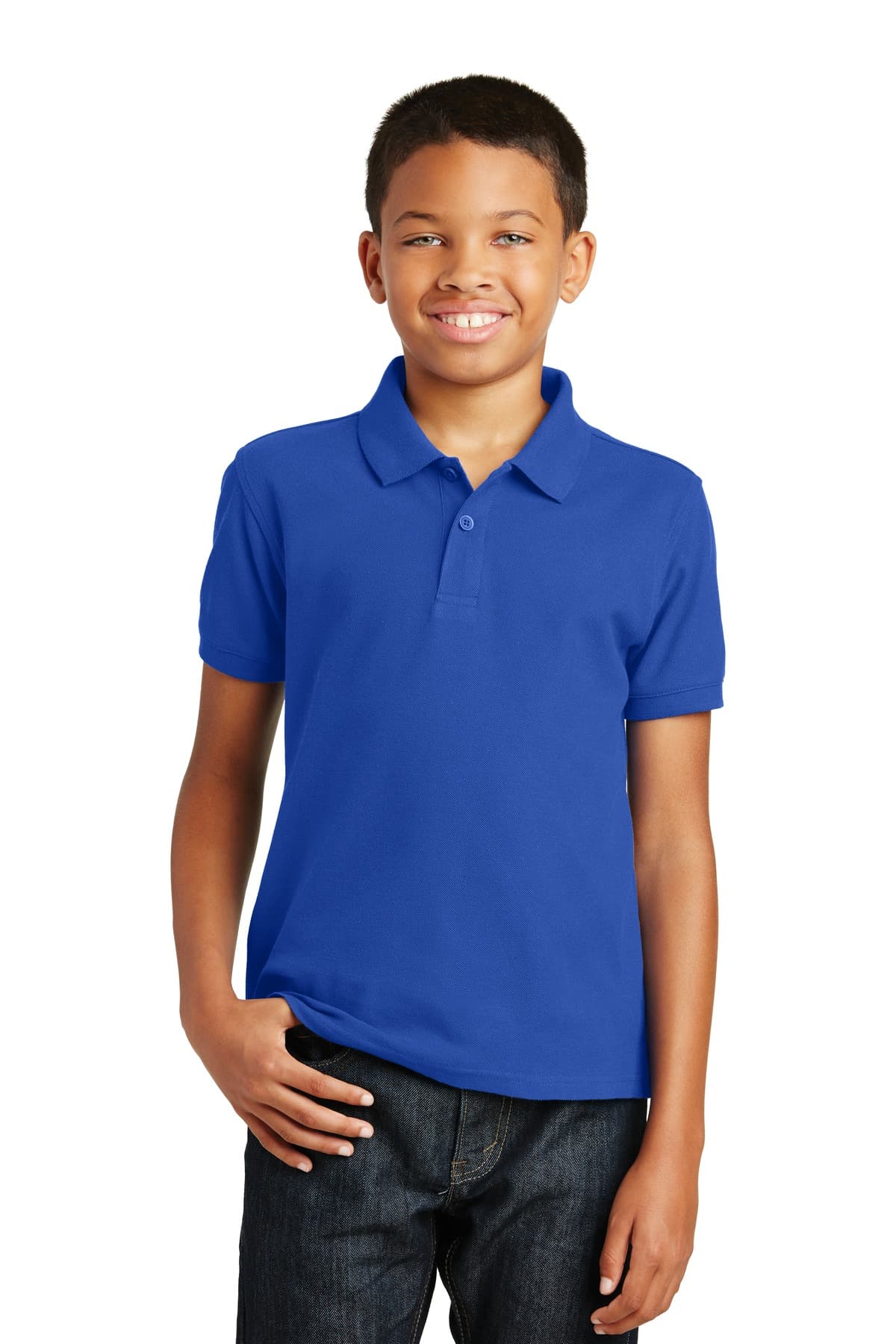 Port Authority ® Youth Core Classic Pique Polo — True Royal
