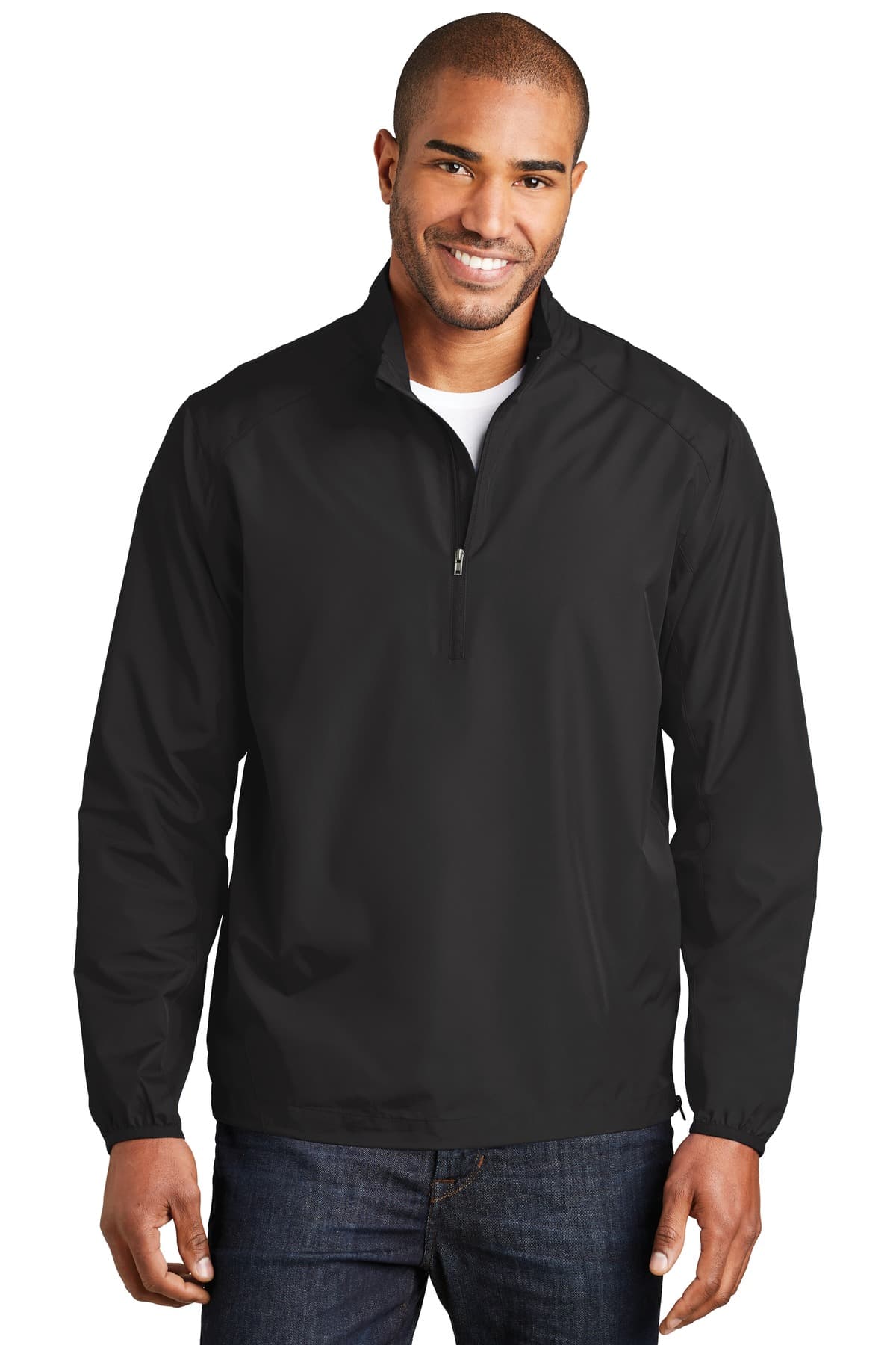 Port Authority ® Zephyr 1/2-Zip Pullover — Black
