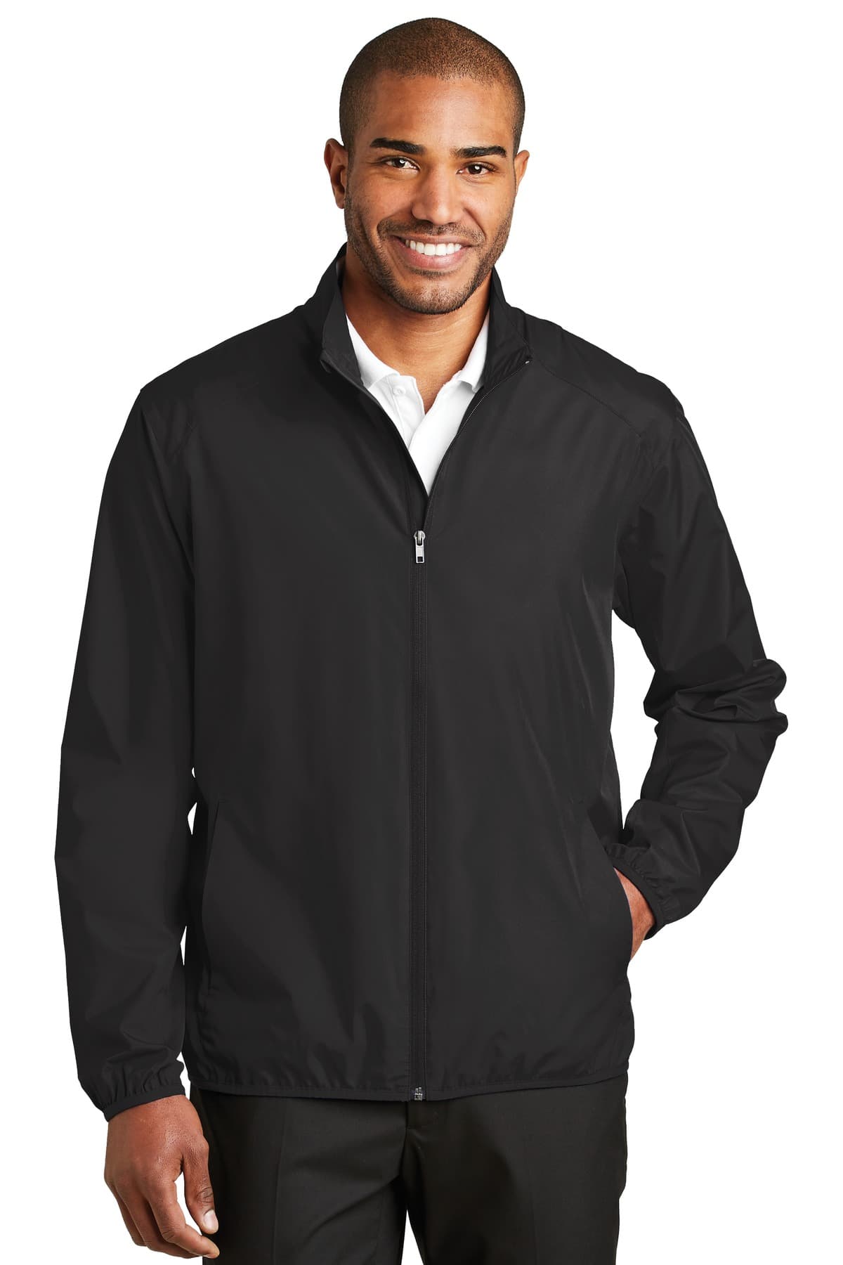 Port Authority ® Zephyr Full-Zip Jacket — Black