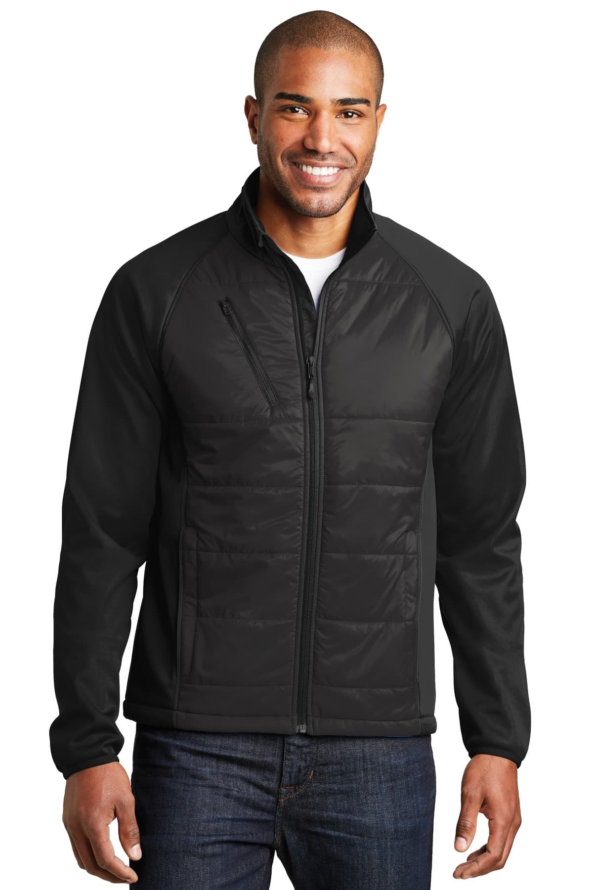 Port Authority ® Hybrid Soft Shell Jacket — Deep Black