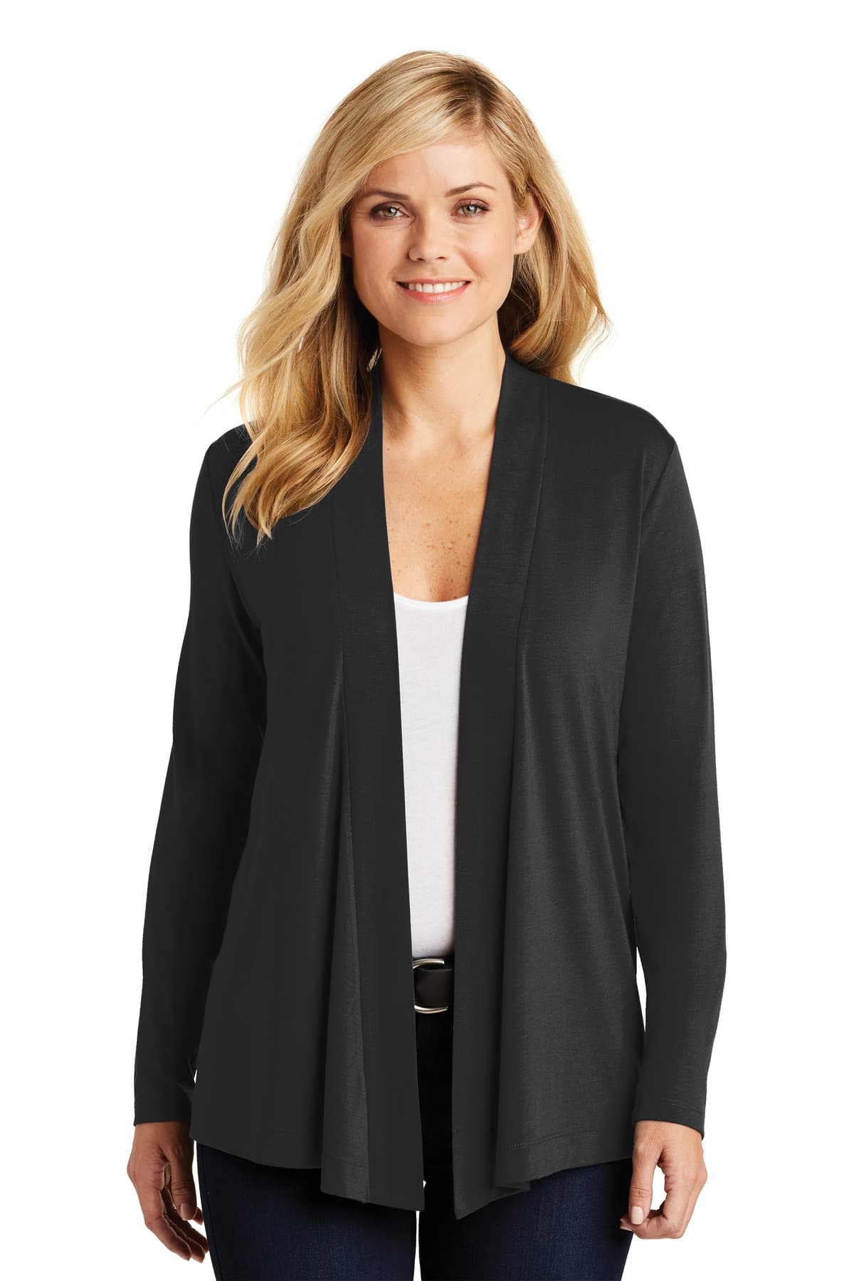 Port Authority ® Women's Concept Open Cardigan — Black