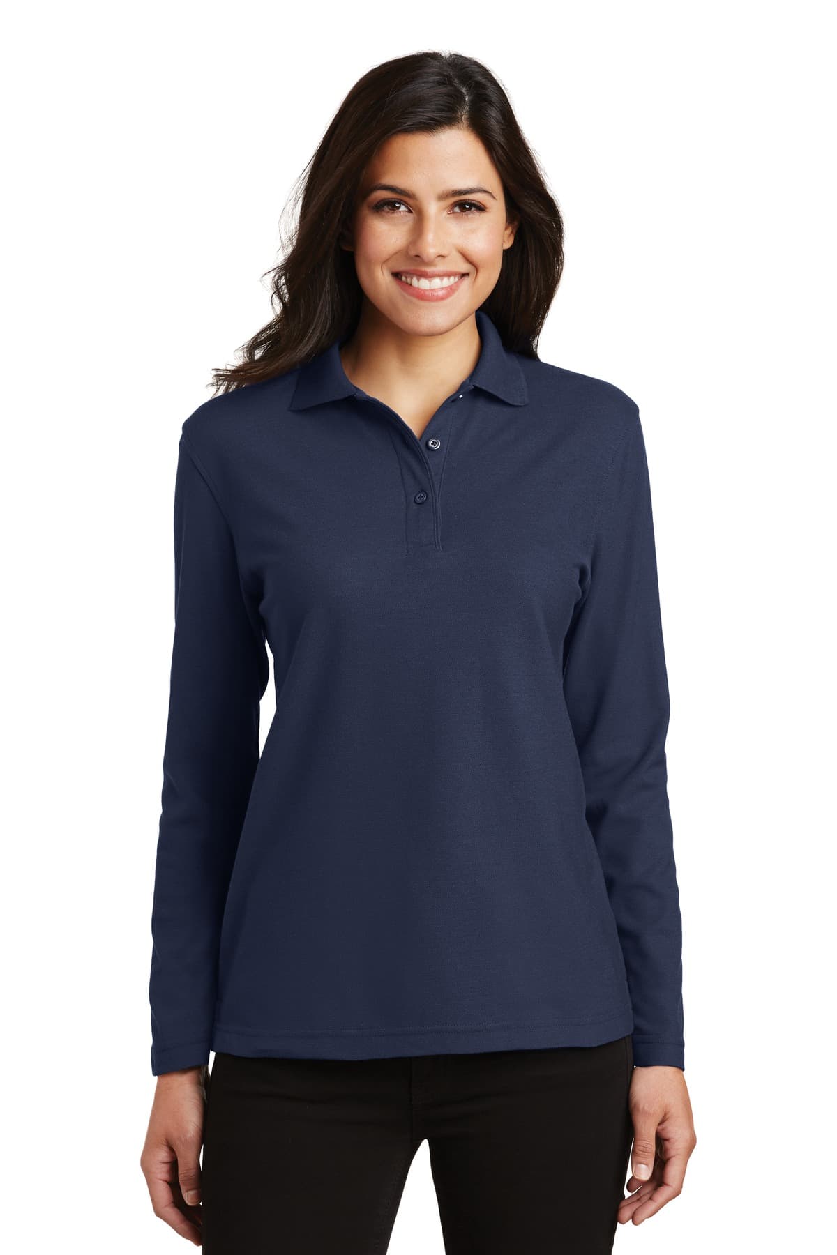 Port Authority ® Women's Silk Touch Long Sleeve Polo