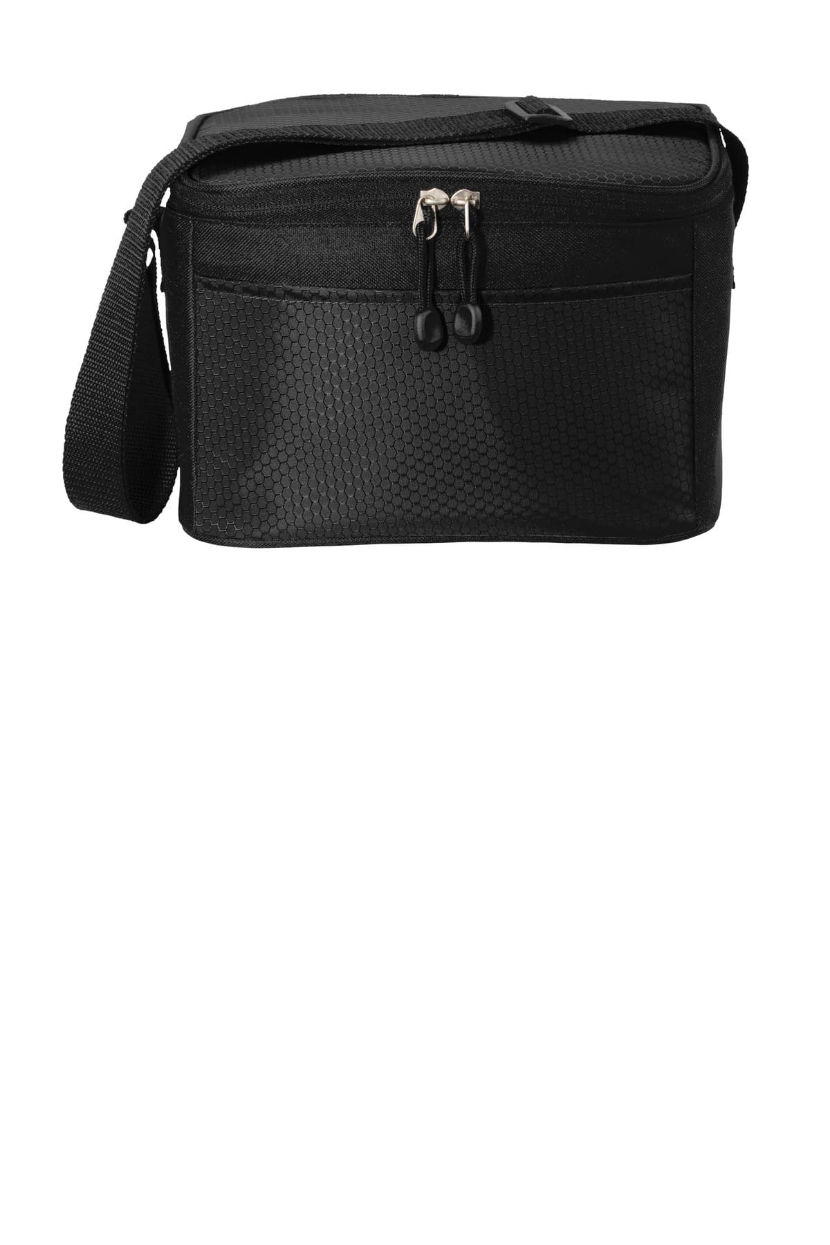 Port Authority ® 6-Can Cube Cooler — Black/ Black