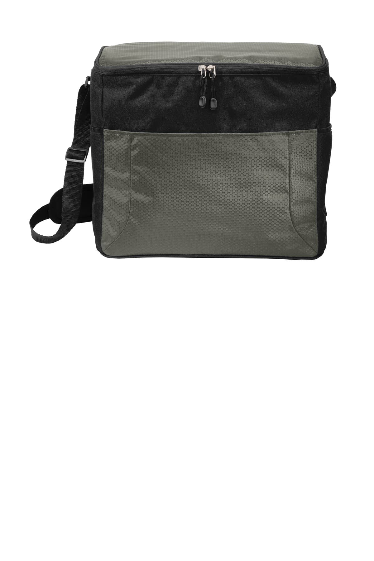 Port Authority ® 24-Can Cube Cooler — Grey/ Black