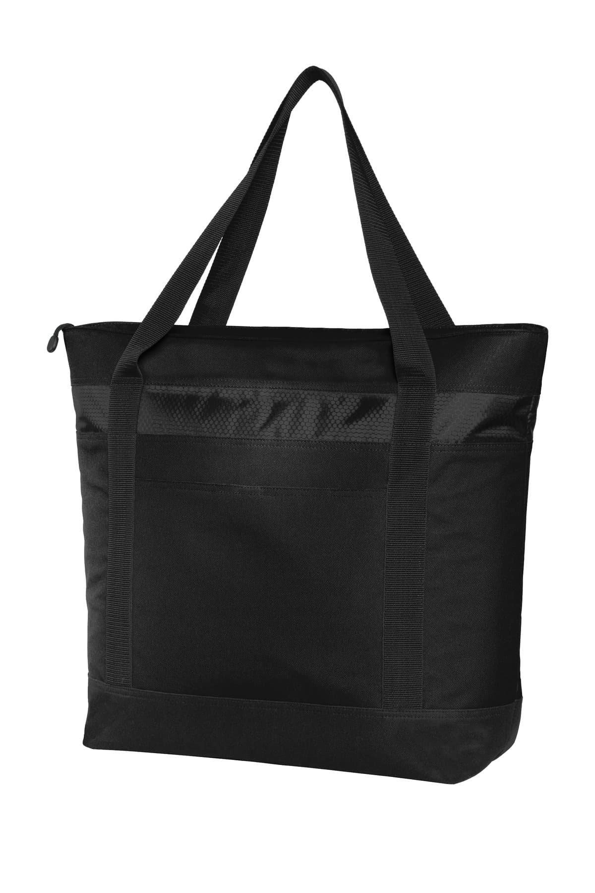 Port Authority ® Large Tote Cooler — Black/ Black